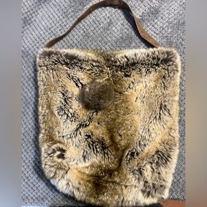 Evelyne Prelonge Faux Fur Tote Bag